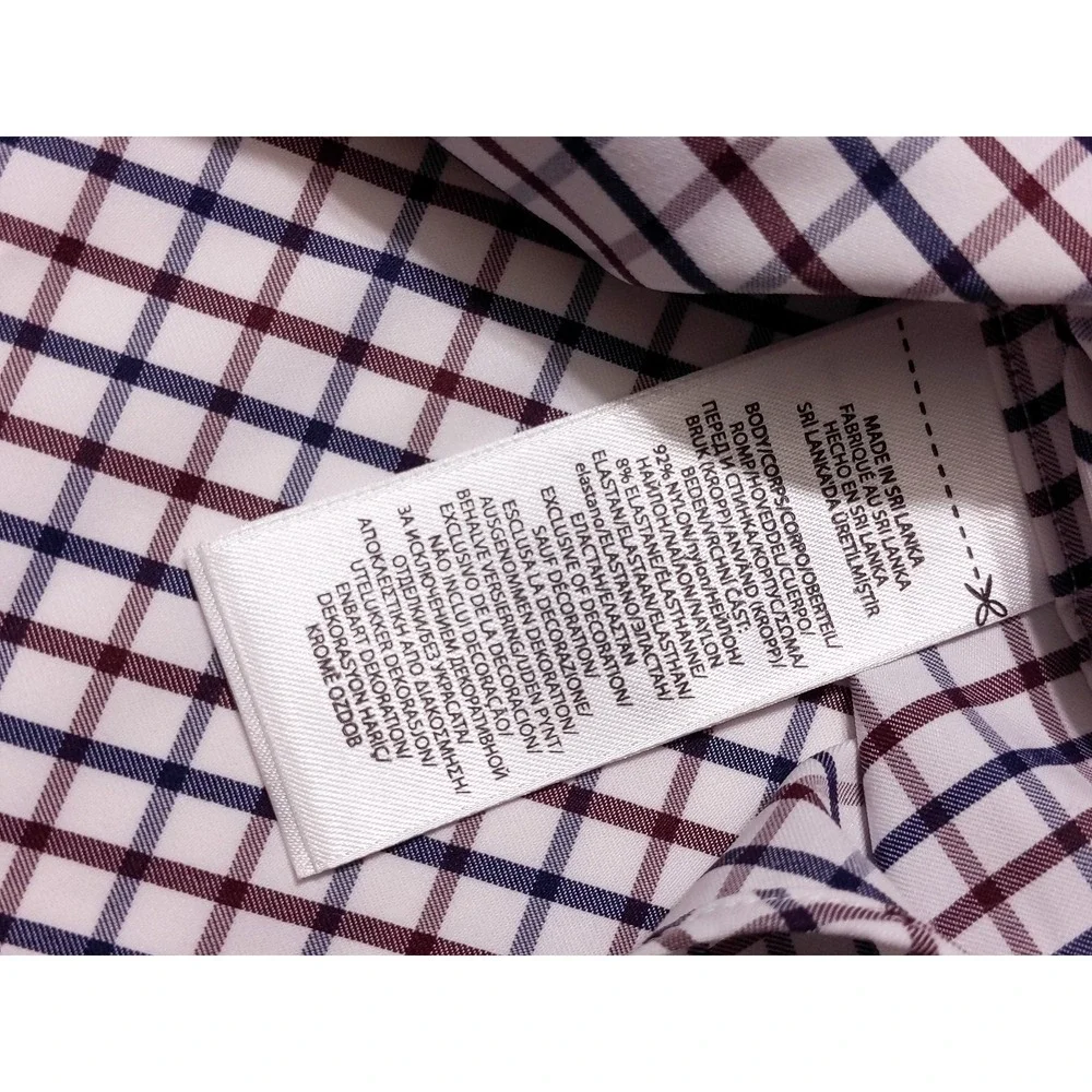 POLO RALPH LAUREN Performance Long Sleeve Button Shirt Red‎ Blue Checks XXL 2XL